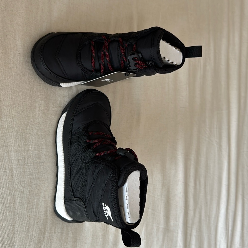 SOREL Whitney II Short Waterproof Insulated Boot, Toddler Size 10, Black, NWT